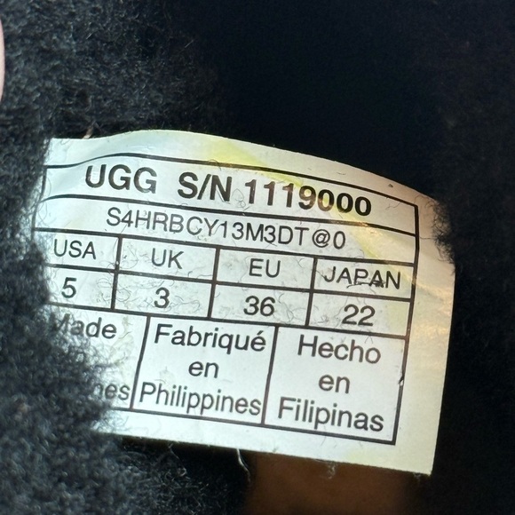 UGG Australian Black Winter Boots with Crystal rhinestones Accent size 5 - Picture 14 of 14
